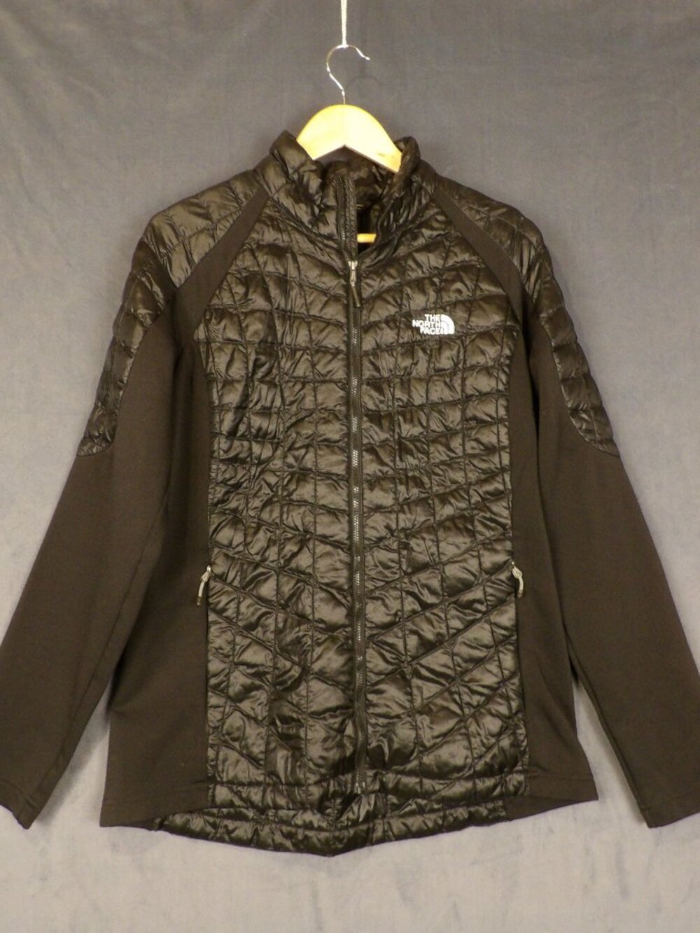 The North Face Black ThermoBall Hybrid Jacket Quilted Softshell Size Large